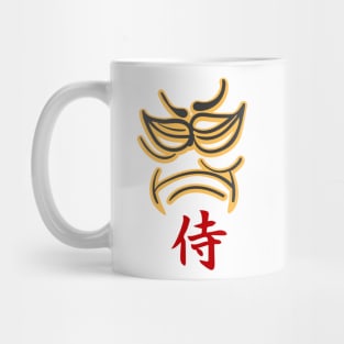 Samurai doodle emblem Mug